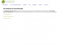 akademie-psychotherapie.de Webseite Vorschau