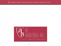 akademikerball.at Webseite Vorschau