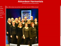 akkordeon-harmonists.de Webseite Vorschau
