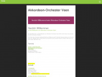 akkordeon-orchester-veen.de Webseite Vorschau