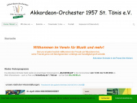 akkordeon-orchester-st-toenis.de Webseite Vorschau