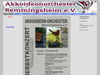 akkordeonorchester-remmingsheim.de Webseite Vorschau