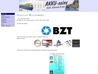 akku-seins.de Webseite Vorschau