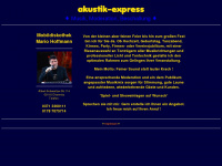 akustik-express.de Webseite Vorschau