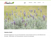 alambica.ch Webseite Vorschau