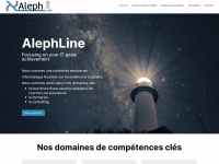 alephline.ch Webseite Vorschau