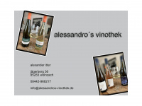 alessandros-vinothek.de Webseite Vorschau