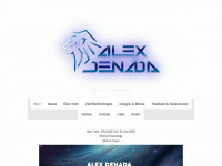 alex-denada.de Webseite Vorschau