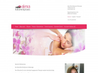 alexa-massagen.ch Webseite Vorschau