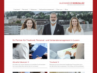 alexandergonzalez.ch Webseite Vorschau