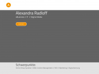 alexandra-radloff.de Webseite Vorschau