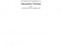 alexandra-thomas.de Webseite Vorschau