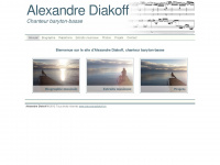 alexandrediakoff.ch Webseite Vorschau