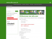 alfa-care.ch Webseite Vorschau