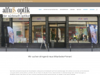 alfuss-optik.de Webseite Vorschau