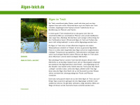 algen-teich.de Webseite Vorschau