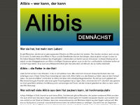 alibis.de Webseite Vorschau