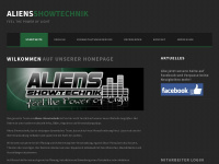 aliens-showtechnik-world.de Webseite Vorschau