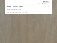 allantica.ch Webseite Vorschau