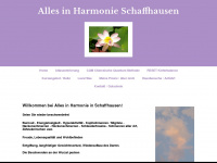 alles-in-harmonie.ch Webseite Vorschau