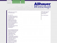 allhauer-wirtschaft.at Webseite Vorschau