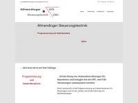 allmendinger-steuerungstechnik.de Webseite Vorschau