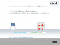 allpack.ch Webseite Vorschau