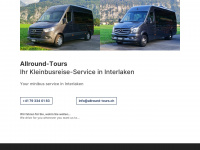 allround-tours.ch Webseite Vorschau