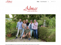 almas-music.ch Webseite Vorschau