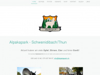 alpakapark.ch Webseite Vorschau