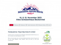 nidwaldner-alpkaesemarkt.ch Webseite Vorschau