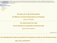 alpe-moos.at Webseite Vorschau