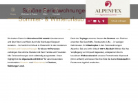alpenfex.at Webseite Vorschau