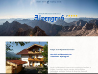 alpengruss-wallgau.de Webseite Vorschau