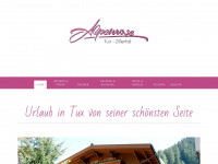 alpenrose-tux.at Webseite Vorschau