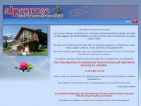 alpenrose-saxeten.ch Webseite Vorschau