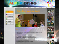 alpha-disco.de Webseite Vorschau