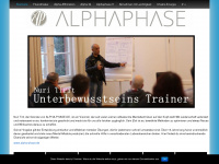 alpha-phase.de Webseite Vorschau