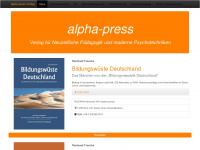 alpha-press.de Webseite Vorschau