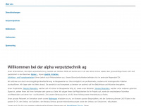 alpha-verputztechnik.ch Webseite Vorschau