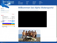 alpha-watersports.de Webseite Vorschau