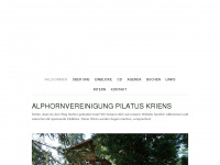 alphorn-kriens.ch Webseite Vorschau