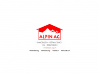 alpin-ag.ch Webseite Vorschau