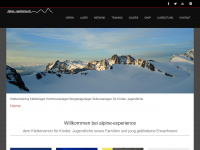 alpine-experience.ch Webseite Vorschau