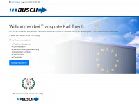 transporte-busch.de Webseite Vorschau