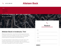 alteisen-bock.at Webseite Vorschau
