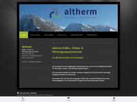 altherm.de Webseite Vorschau