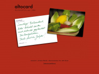 altocard.ch Webseite Vorschau