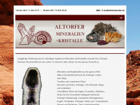 altorfer-mineralien.ch Webseite Vorschau