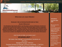 altrheinklause.de Webseite Vorschau